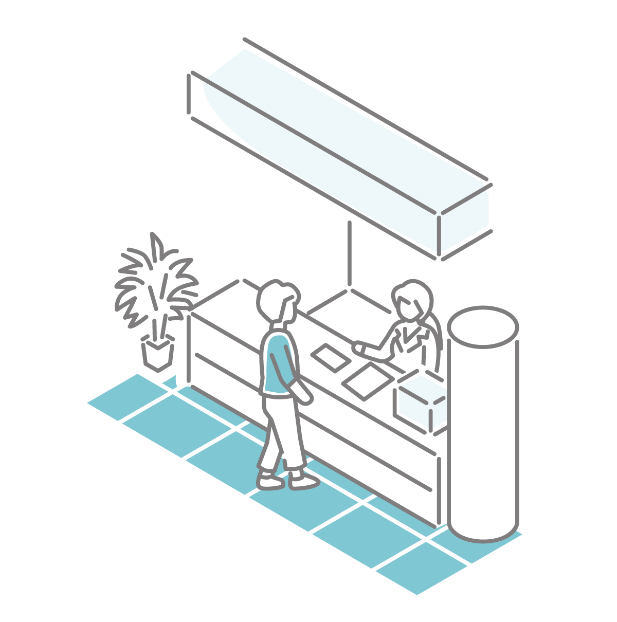 受付イラスト